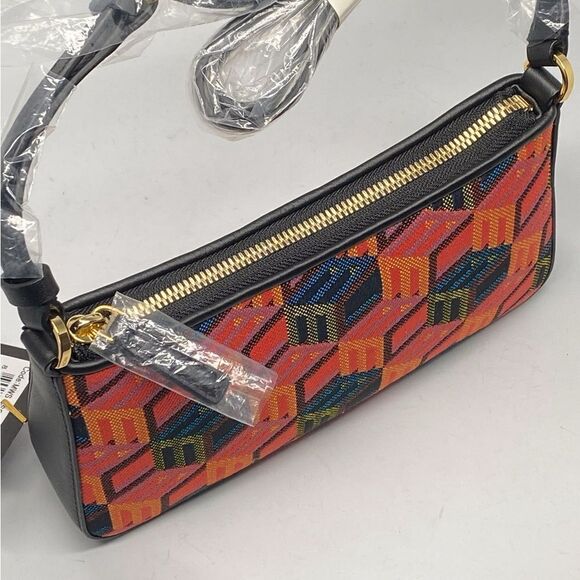 MCM Cubic Monogram Jacquard & Leather Crossbody - Picture 6 of 15